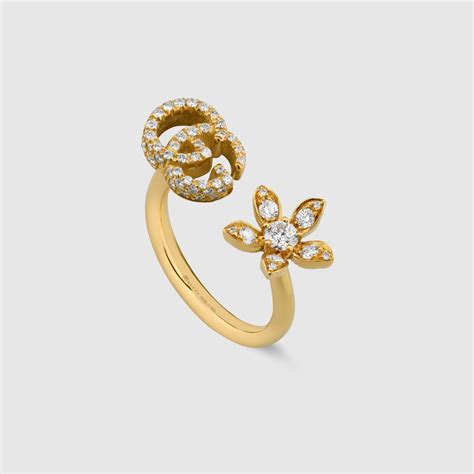 gucci flora ring 18k